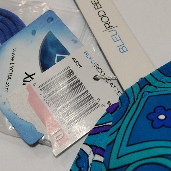 NWT Bleu Rod Beattie Lycra Xtra Life Bikini Set 10 Designer Swimwear Beachwear - Picture 10 of 15